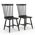 3-in-1 Dining Set: Windsor Chairs Industrial Sideboard & Wall-Mount Wine Rack Combo