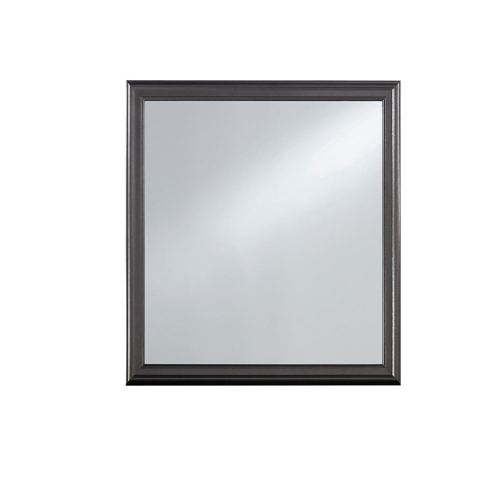 Crocodile Metallic Mirror with Beveled Glass - Dark Gray or White