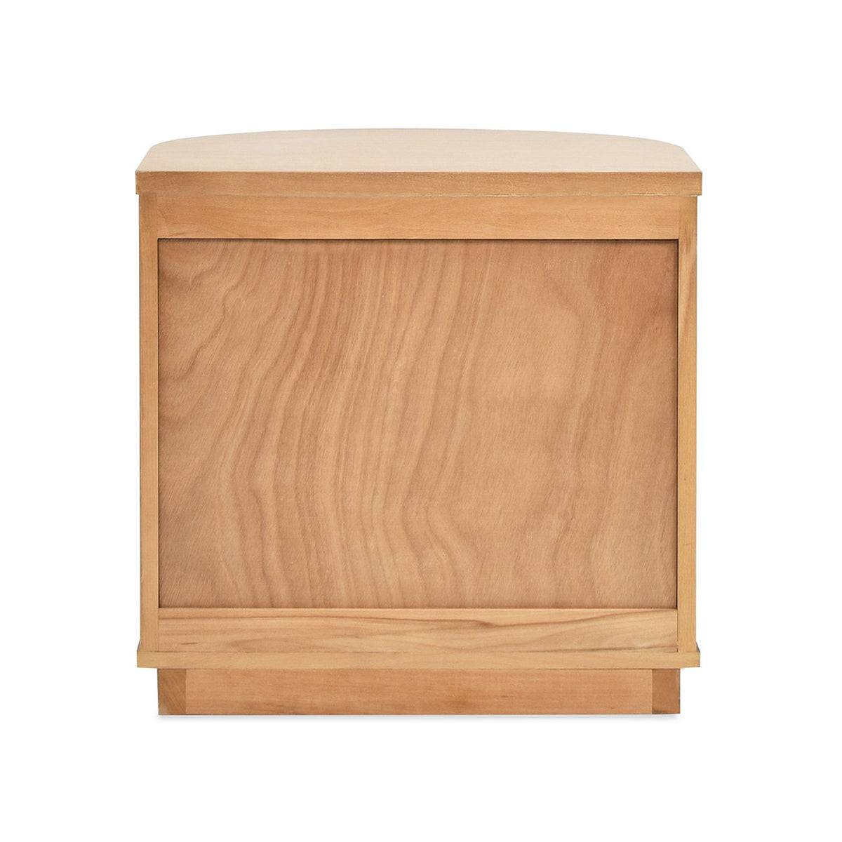 2 Drawer Storage Side Table with Fluted Carved Detail - Light or Dark Brown