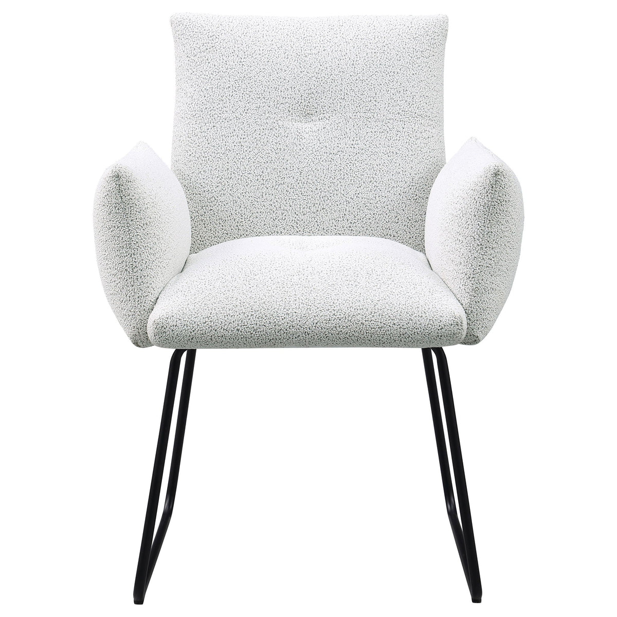Ackland Upholstered Dining Arm Chair Light Grey (Set of 2)