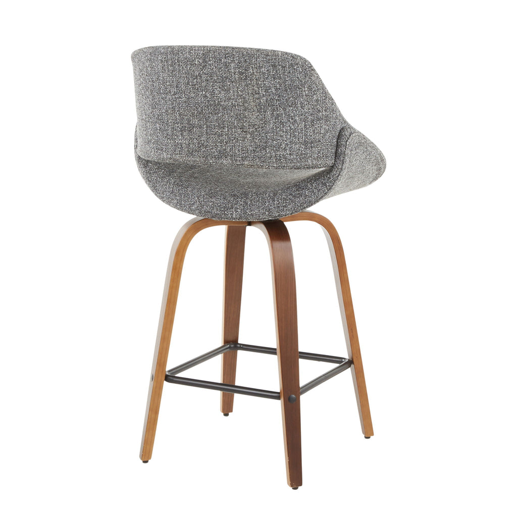Fabrico - Mid-Century Modern Counter Stool (Set of 2)