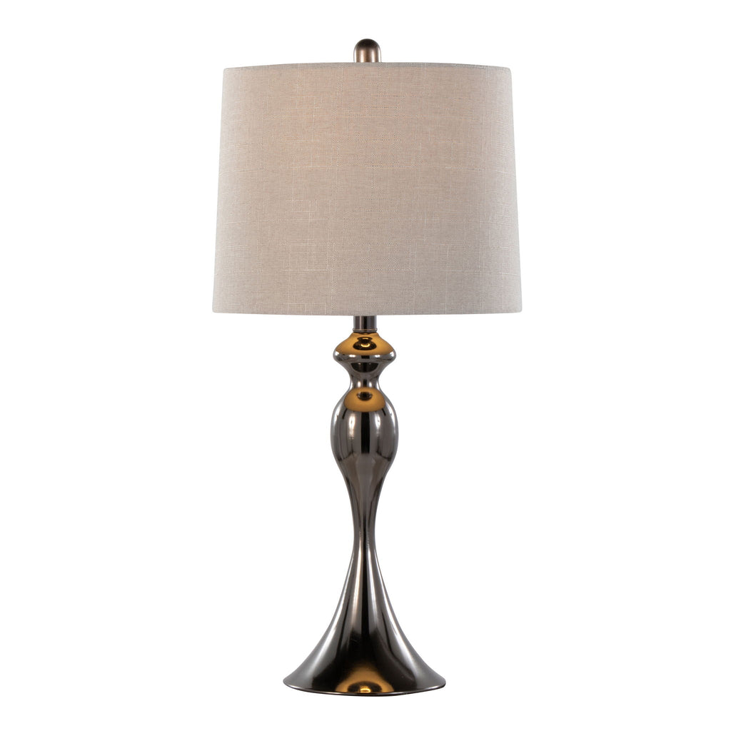 Ashland Contemporary Table Lamp Set with Double-Layer Shade - Multiple Colors