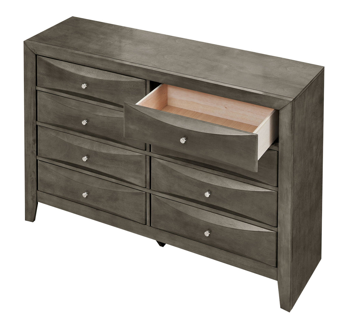 Marilla Dresser with Molded Resin Drawer Fronts - Multiple Colors