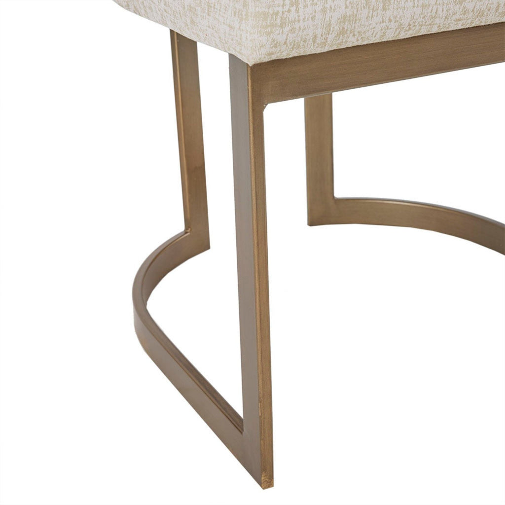 Modern Accent Dining Chairs with Upholstered Cushions – Beige or Gray