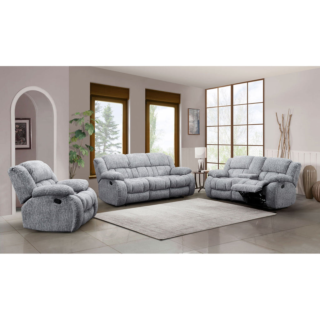 Console Reclining Loveseat with Manual Motion - Black or Gray