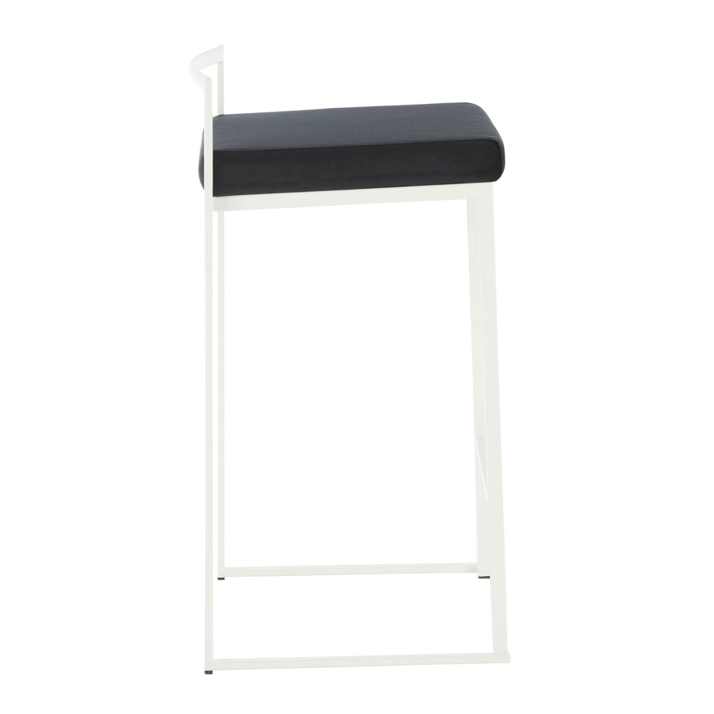Stackable Counter Stool with Padded Comfort Seat - Multiple Colors