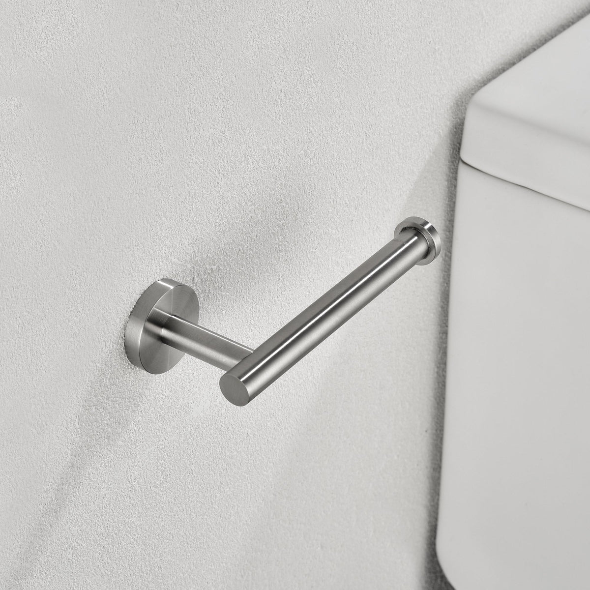 Brushed Nickel Bathroom Accessories Set with Stainless Steel Construction - 6-Piece