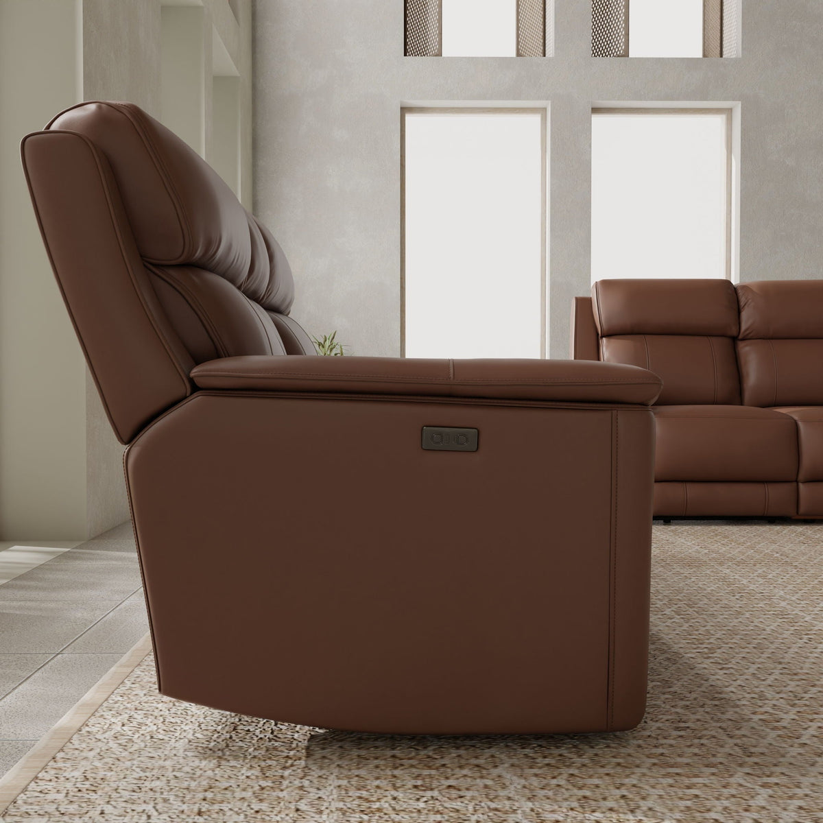 Dual Power Reclining Loveseat with Center Console - Multiple Colors