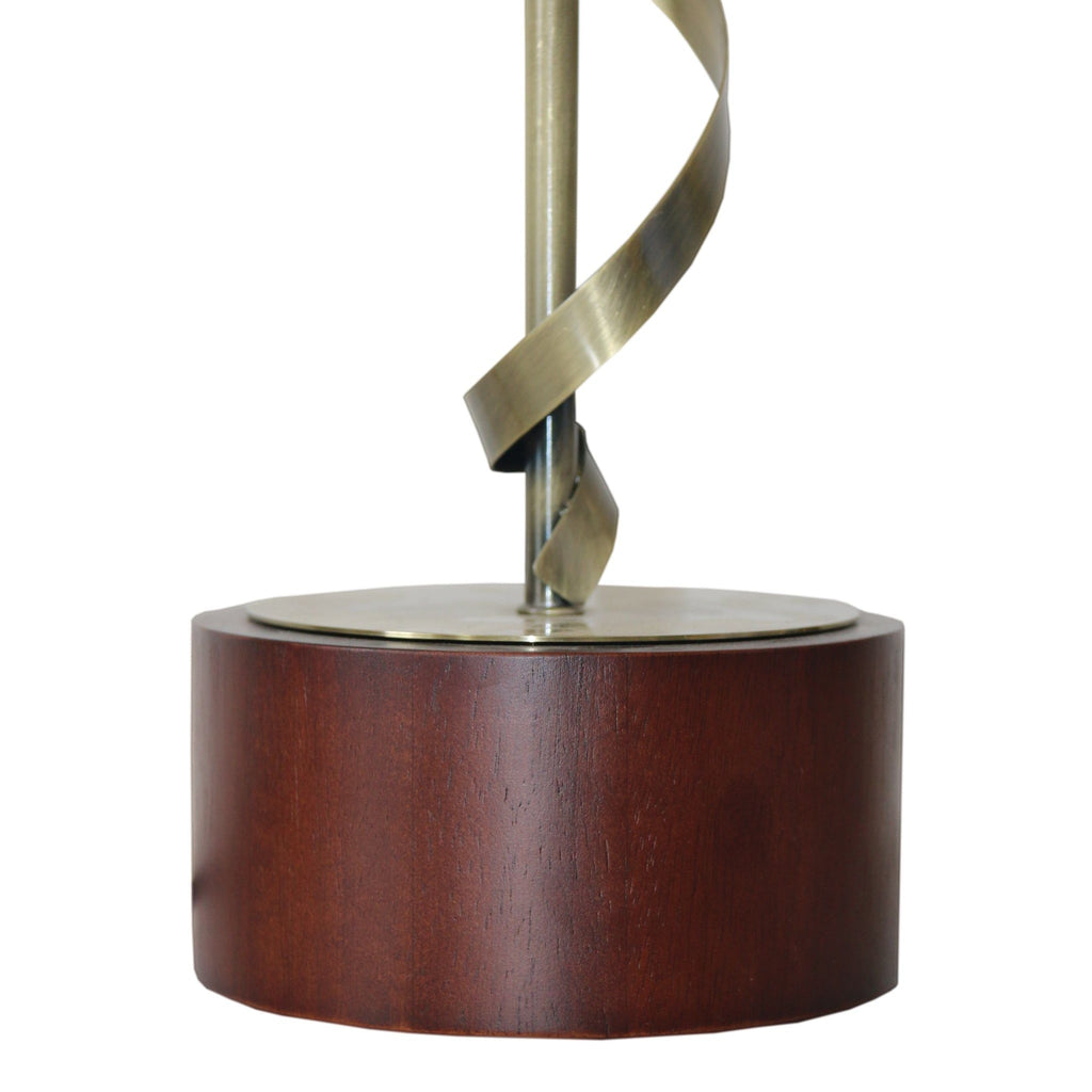 Nightstand Desk Lamp with Twisted Base - White