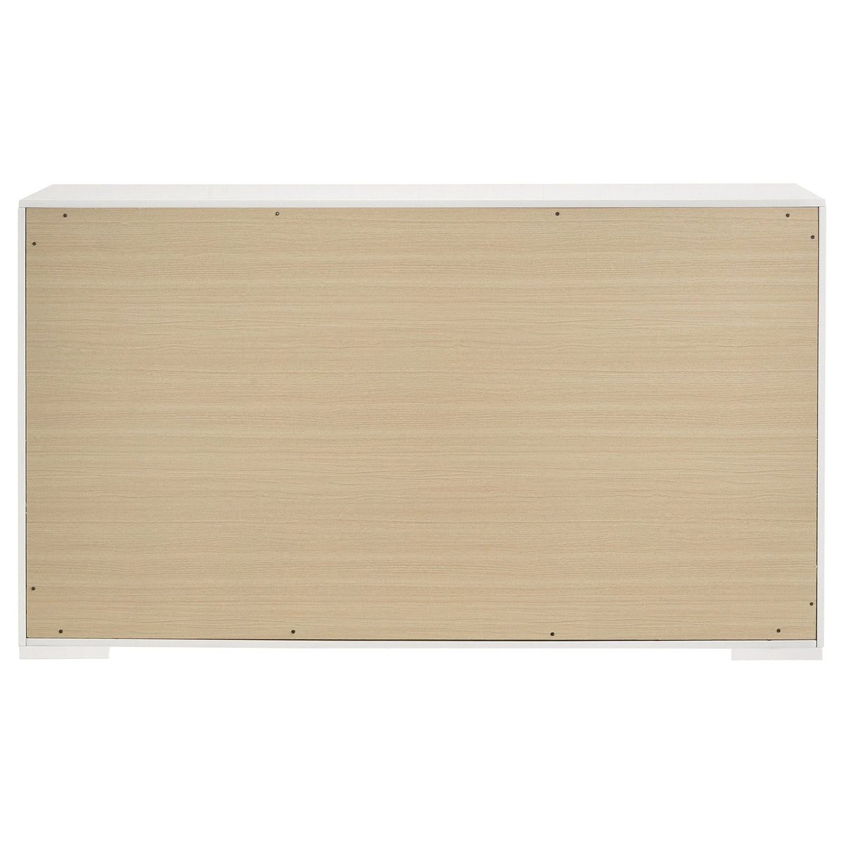 Ives 6-drawer Dresser Cabinet White High Gloss