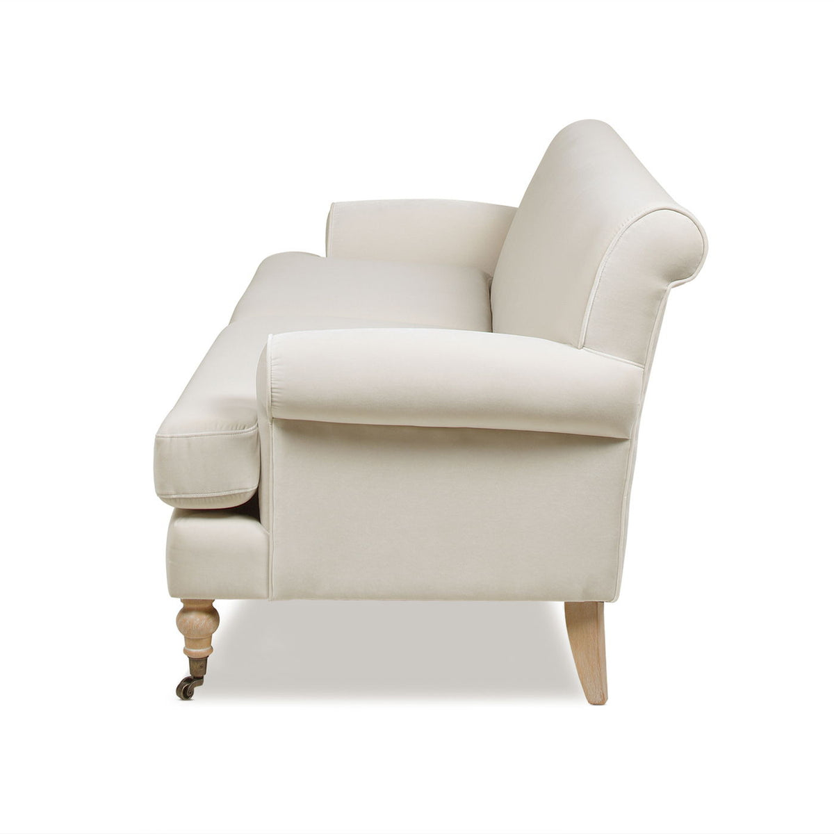 Two Cushion Tightback Sofa with Removable Cushions - Beige or Light Brown