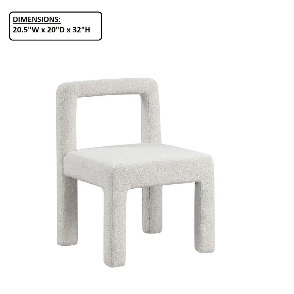 Dining Chairs with Square Open Back - Set of 2