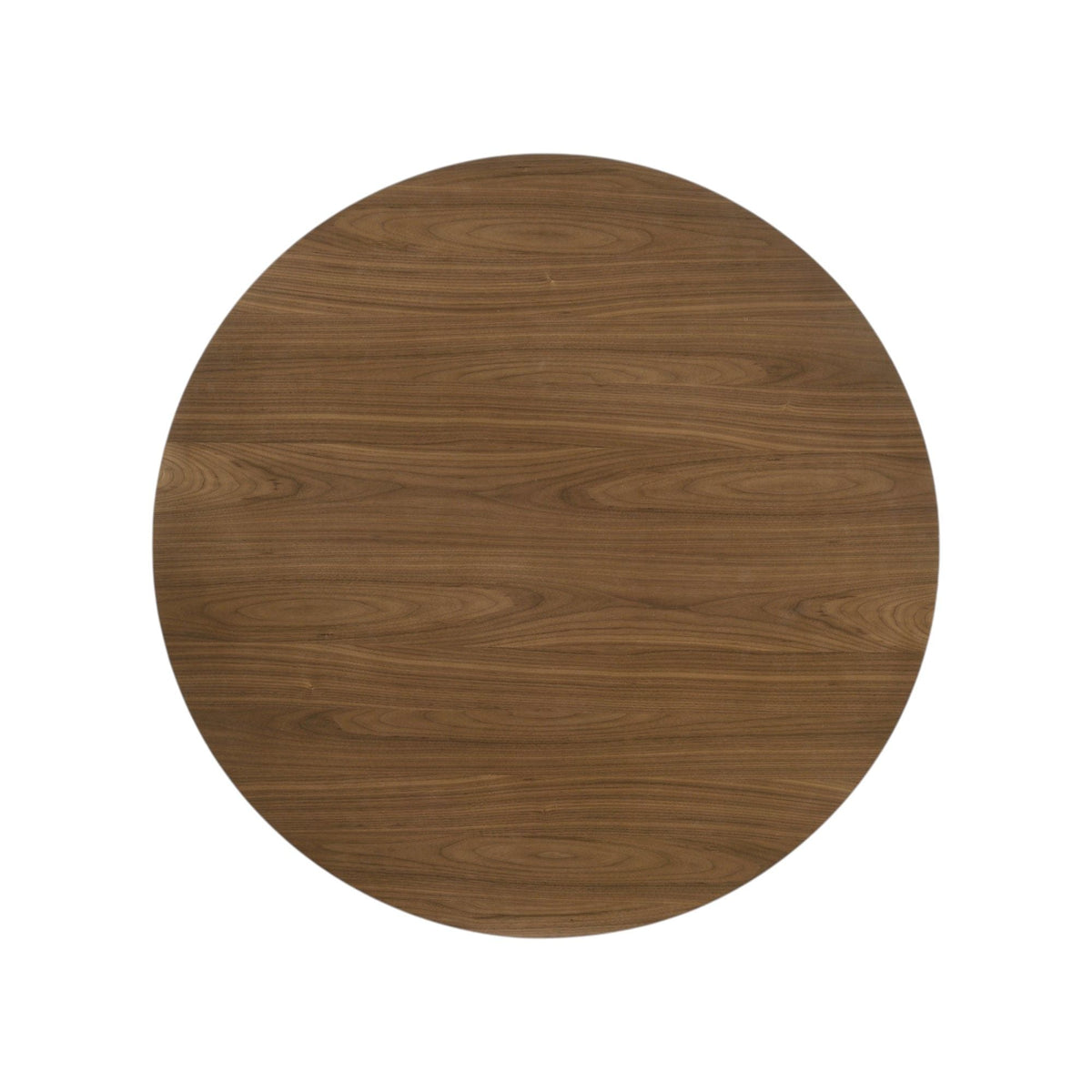 Delmon Round Dining Table with Fixed Top - Dark Walnut