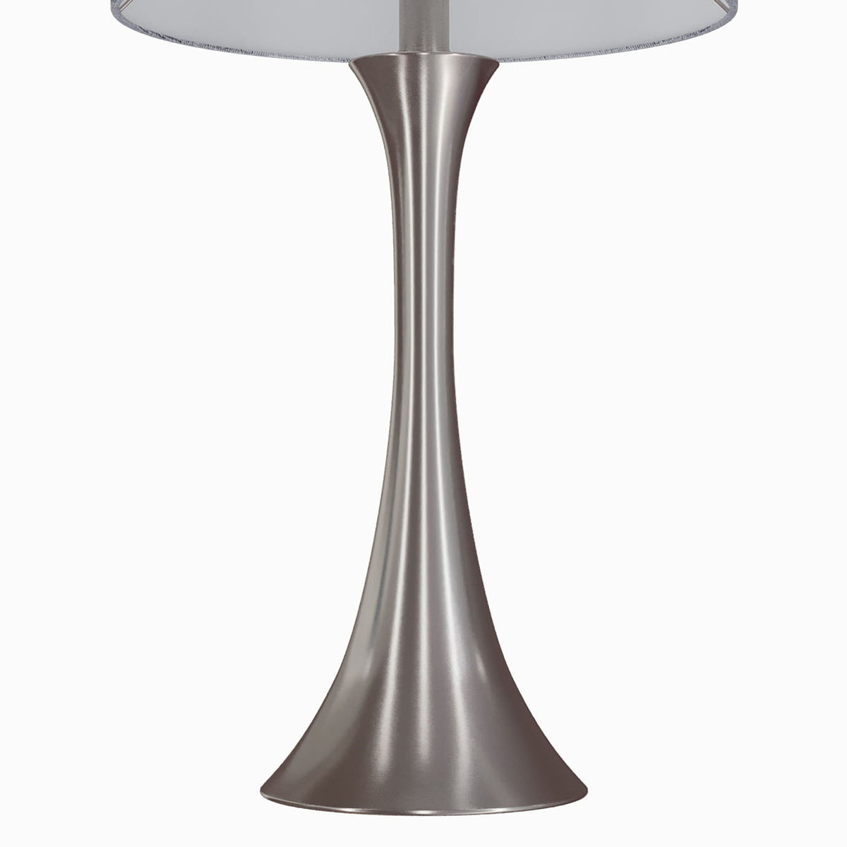 Contemporary Semi Gloss Table Lamp Set of 2 with Hourglass Design - Multiple Colors