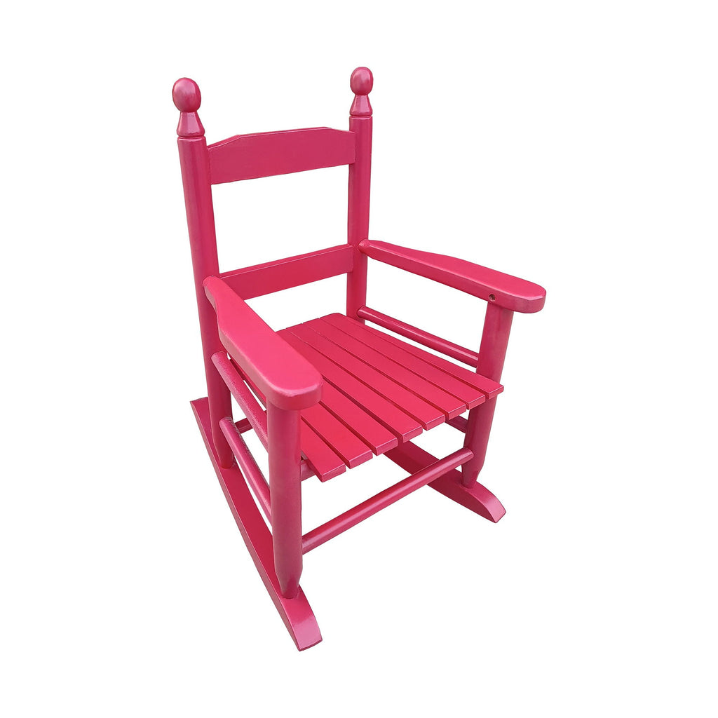 Children's Rocking Chair with Sturdy Populus Wood Frame - Multiple Colors