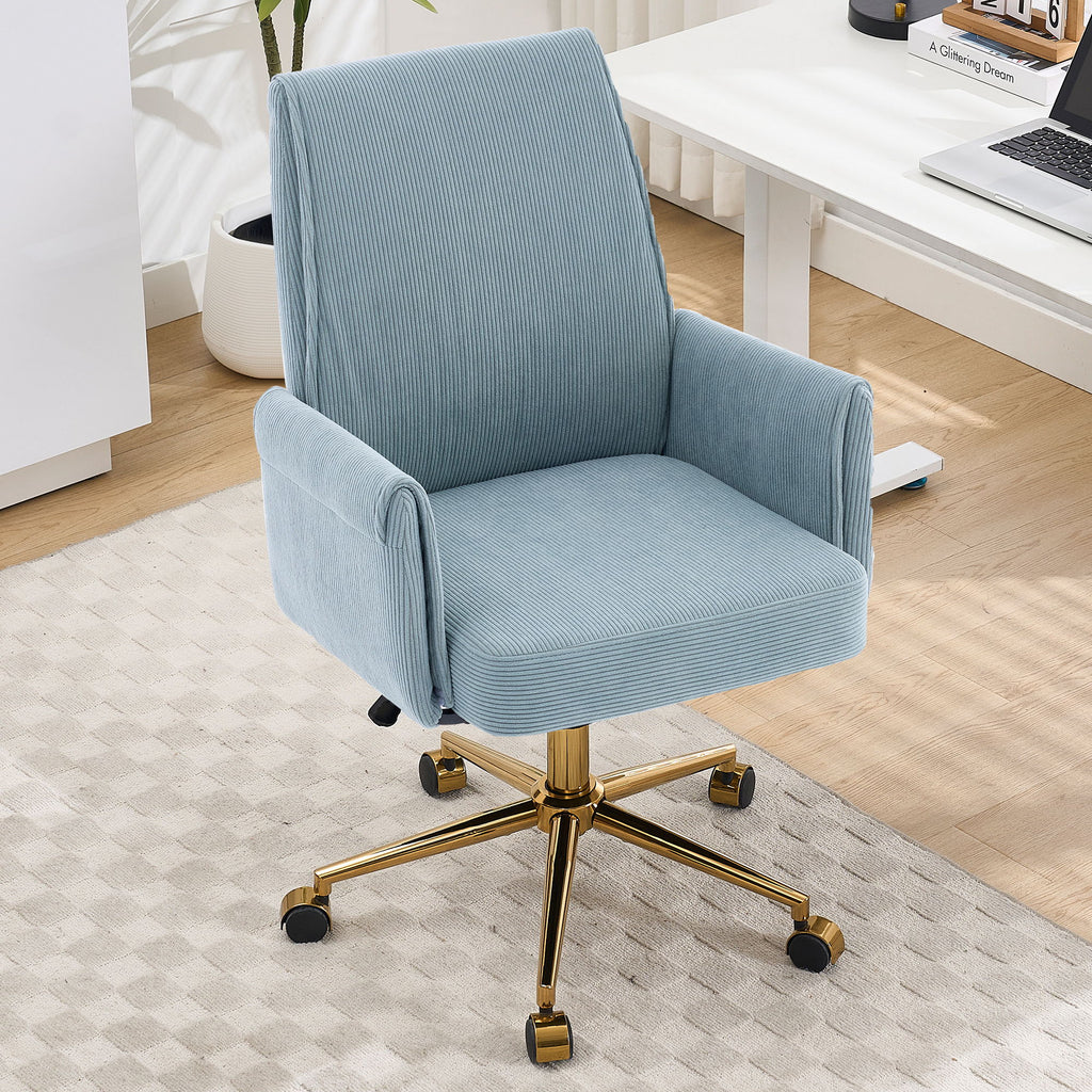 Ergonomic Mid Back Office Chair with Memory Foam Cushion - Multiple Colors