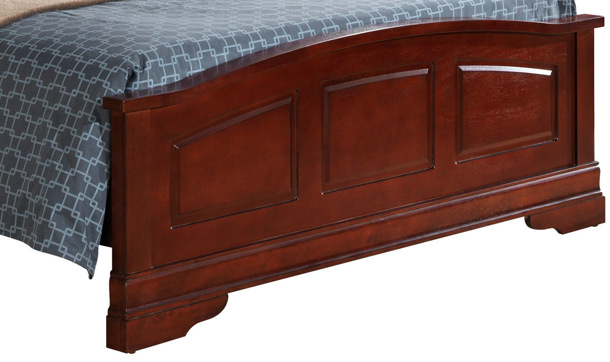 Elegantly Crafted Panel Sleigh Bed with Upholstered Panels - Multiple Colors