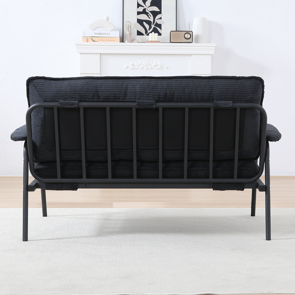 Modern Metal Frame Sofa with Sponge Filling - Beige