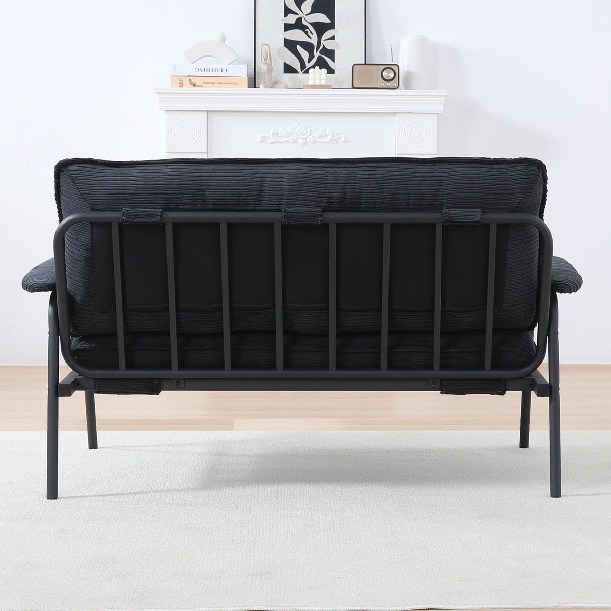 Modern Metal Frame Sofa with Sponge Filling - Beige