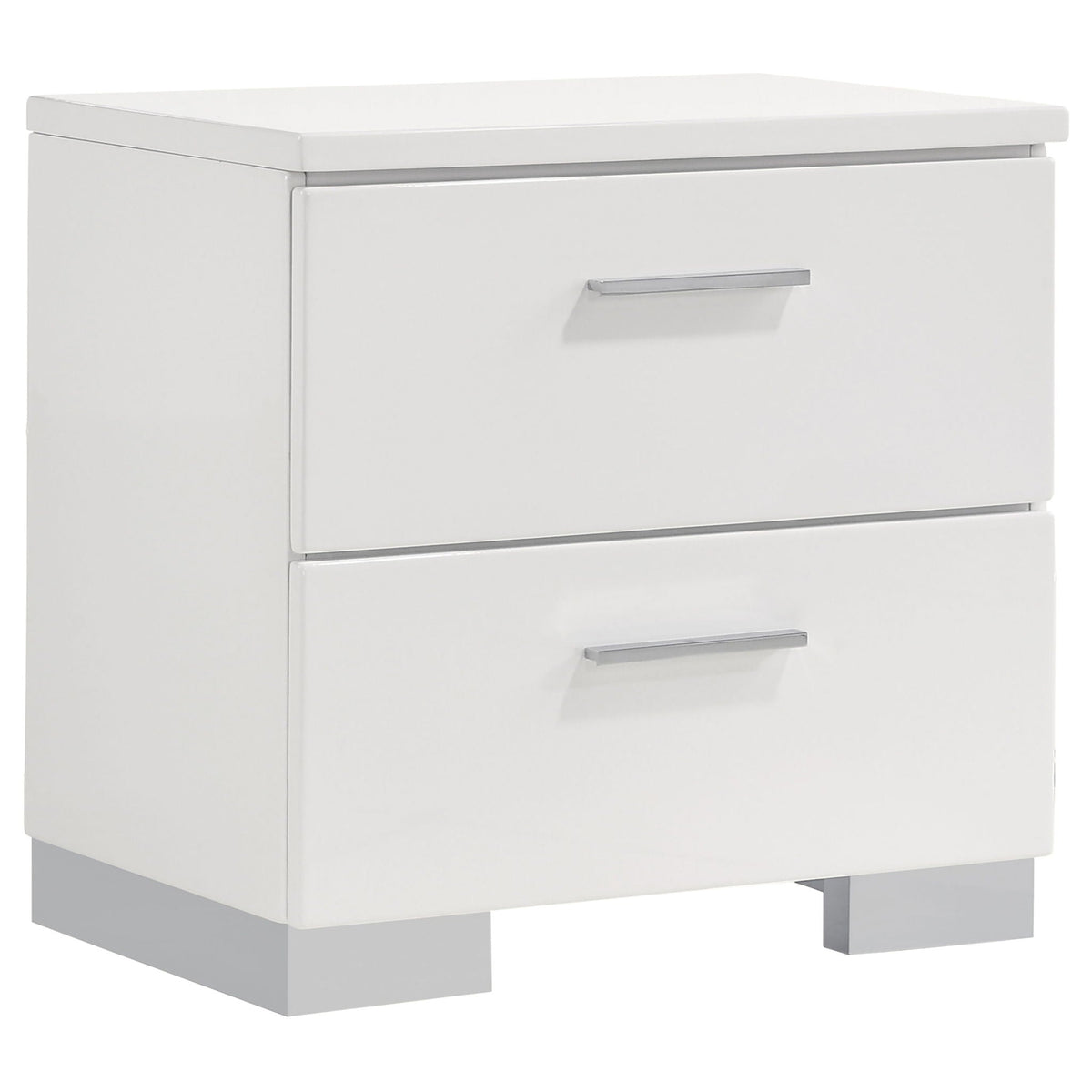Felicity 4-piece Eastern King Platform Bedroom Set White