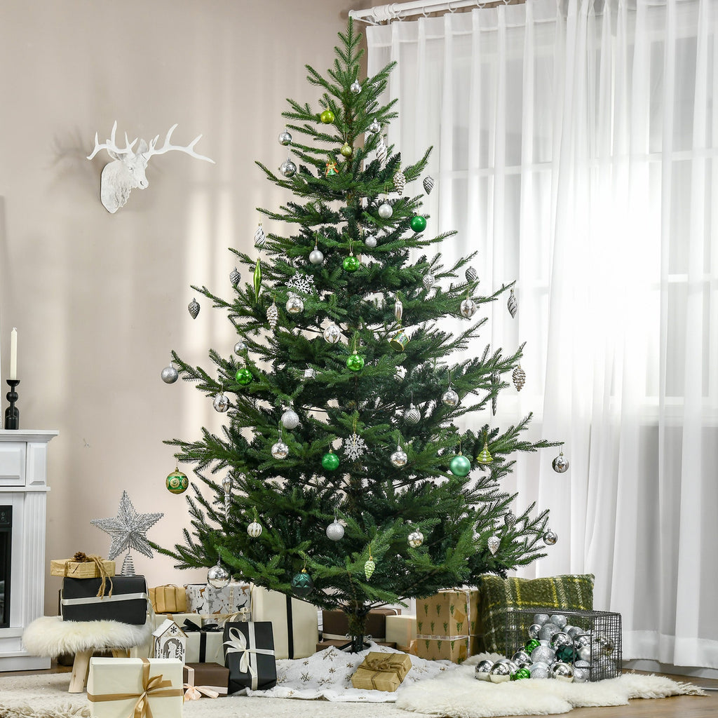 7.5 Foot Artificial Christmas Tree with Realistic Branches - Green