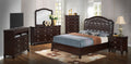 Transitional Panel Bed with Timeless Design - Dark Brown