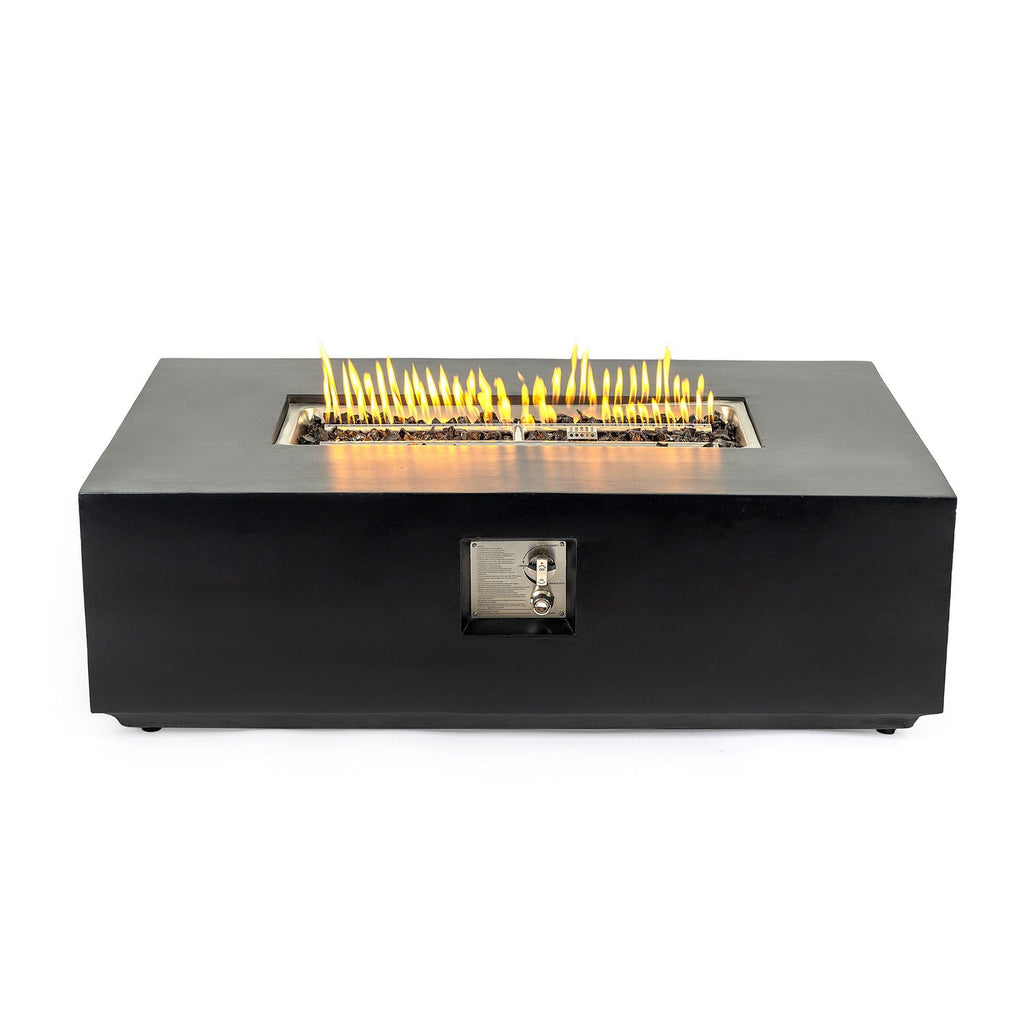 Charcoal Fire Pit Table with 50,000 BTU Output - Fiber Concrete