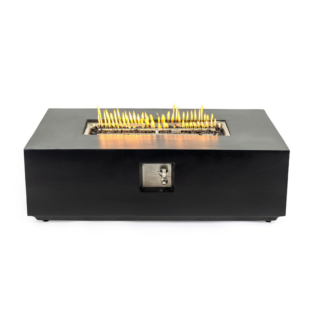 Charcoal Fire Pit Table with 50,000 BTU Output - Fiber Concrete