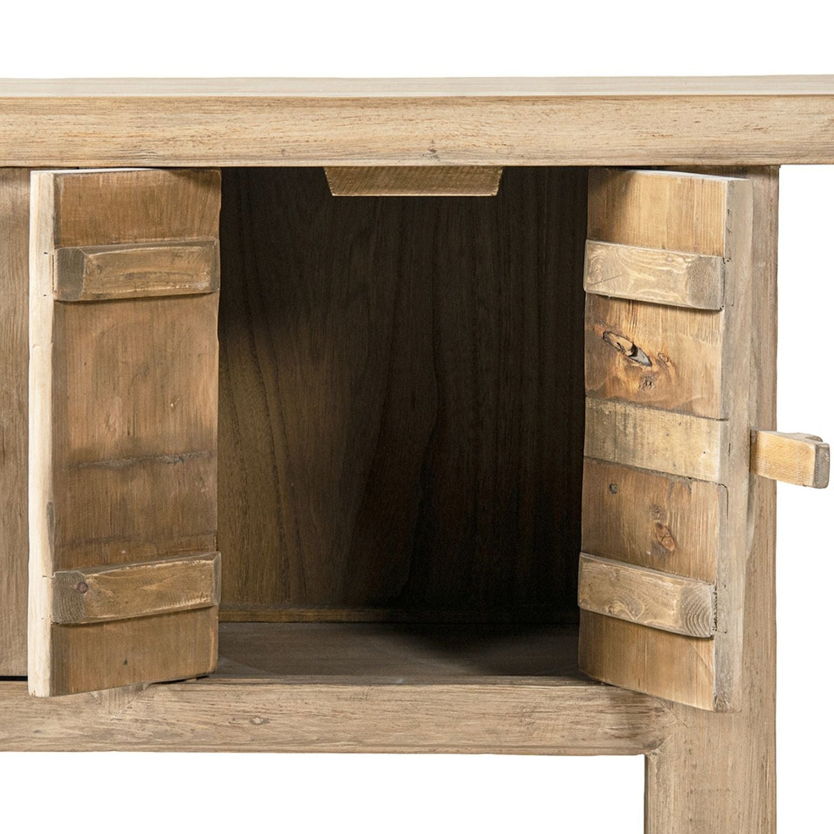 Reclaimed Pine Sideboard with Lower Shelf - Natural