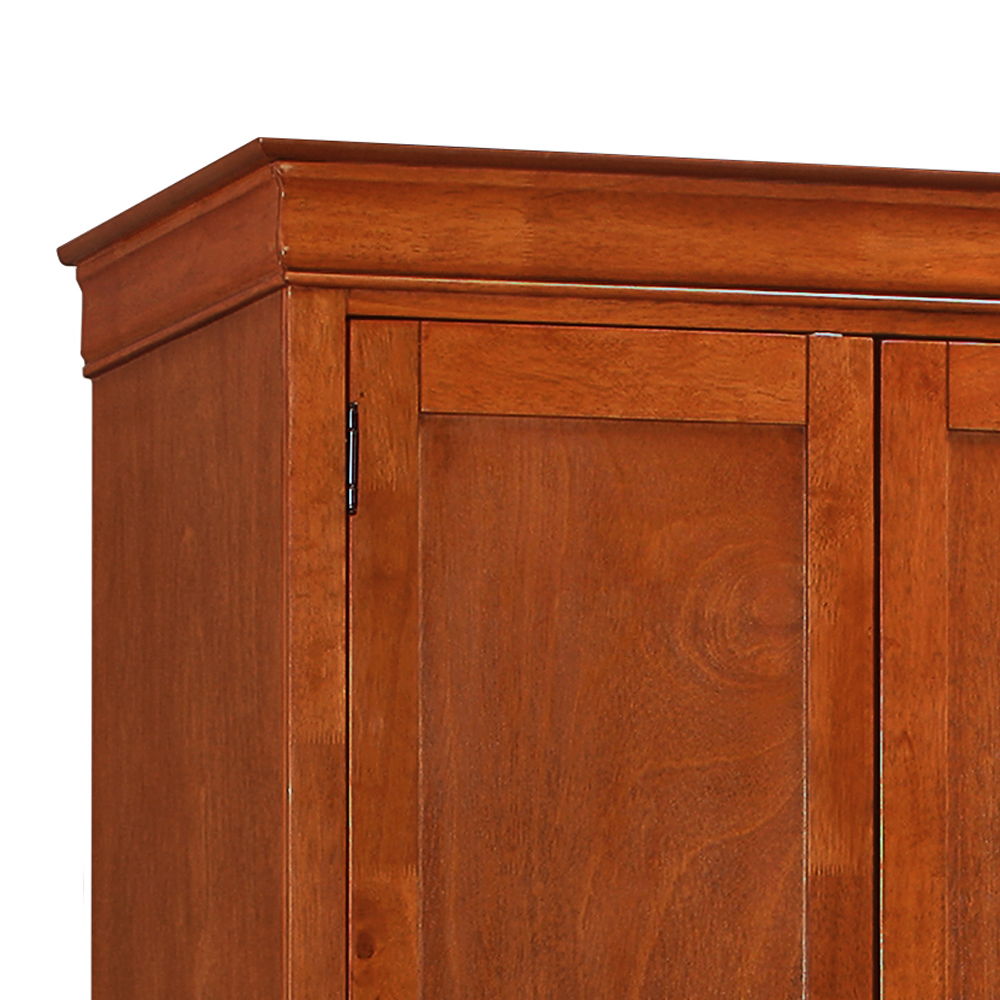 Traditional Armoire with Hanging Bar - Multiple Colors