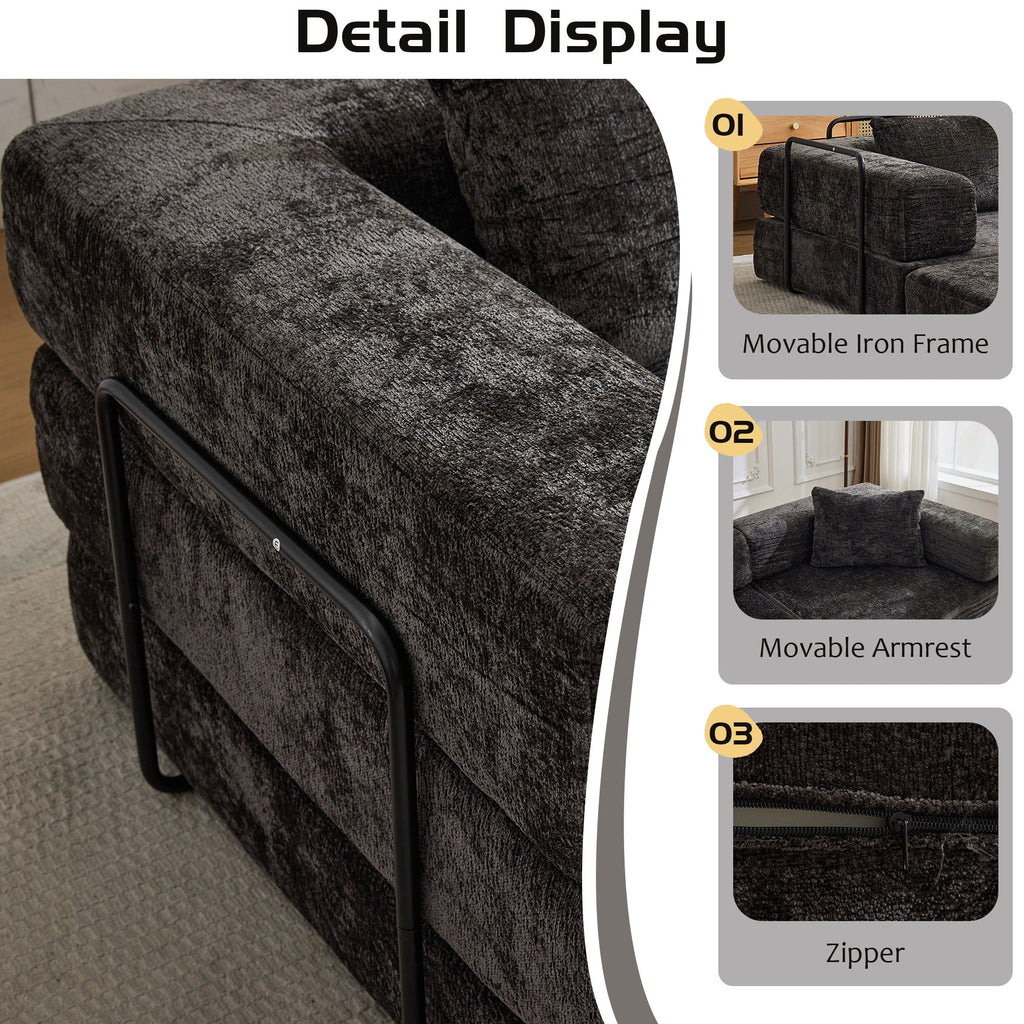 Convertible Floor Sofa Bed with Modular Design - Multiple Colors