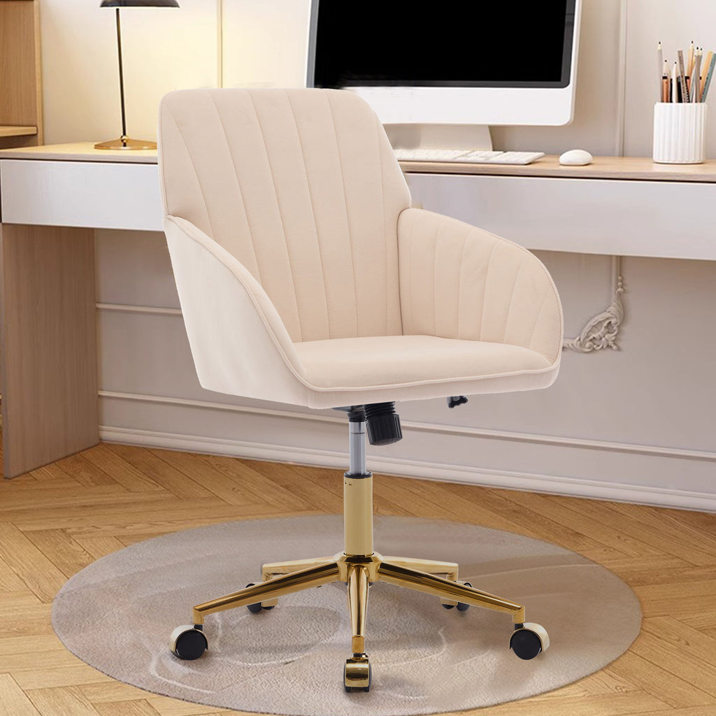Ergonomic Swivel Office Chair with Memory Foam Seat - Multiple Colors