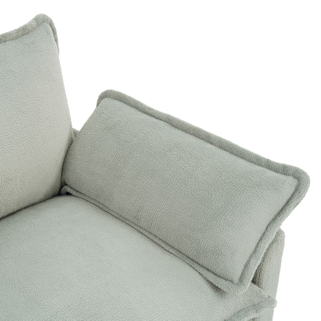 Modern Single Seat Accent Chair with Side Storage Pockets - Multiple Colors
