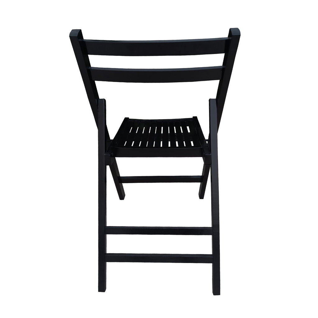 Foldable Solid Wood Special Event Chair Set - Set of 4 (Multiple Colors)
