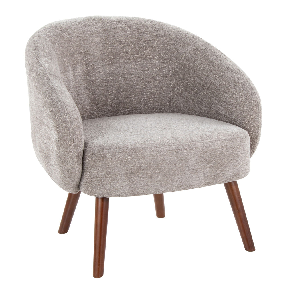 Elegant Lounge Chair with Plush Upholstery - Gray