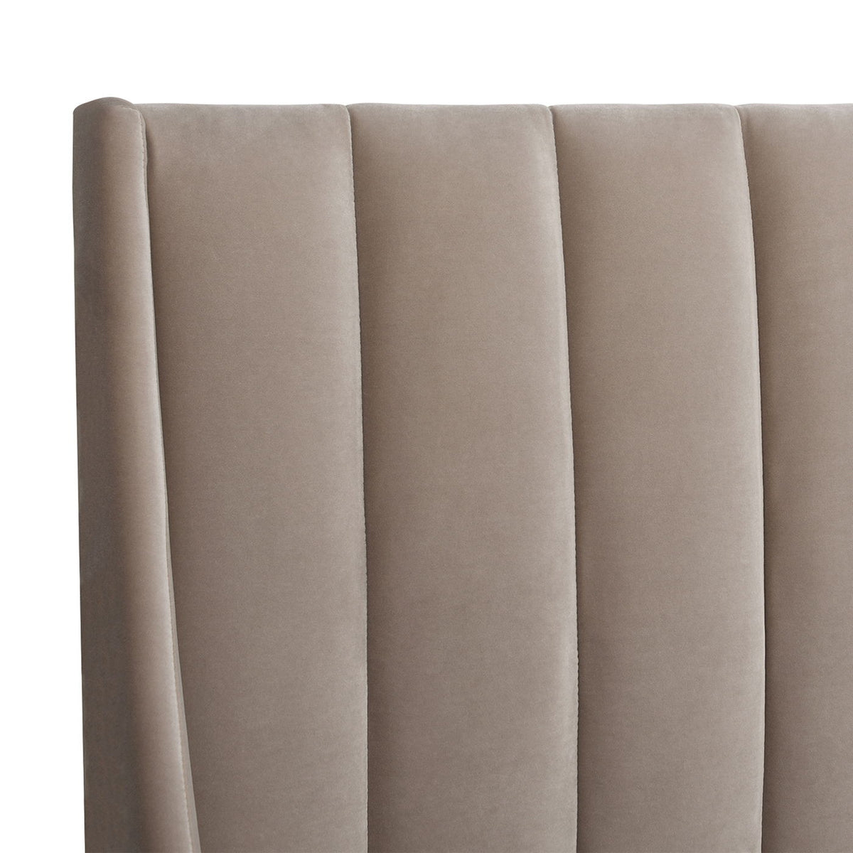 Vertical Tufted Modern Headboard Platform Bed Set with Upholstered Finish - Multiple Colors