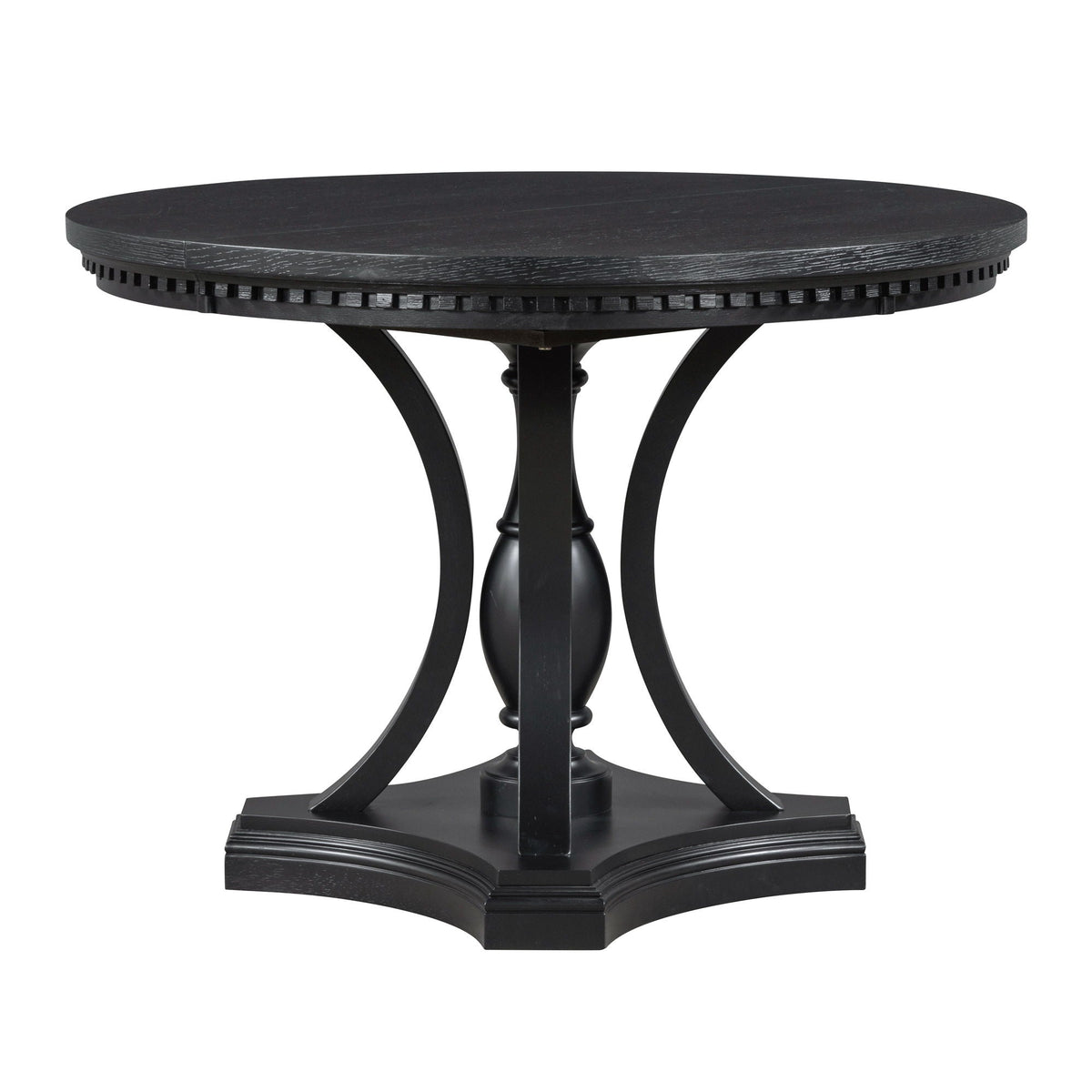Extendable 5 Piece Dining Set with Cushioned Chairs - Black/Oak