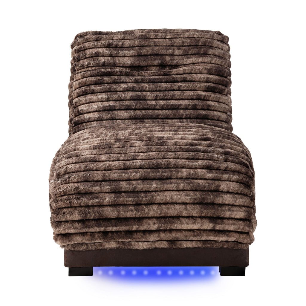 Accent Chaise with USB Support - Soft Fabric