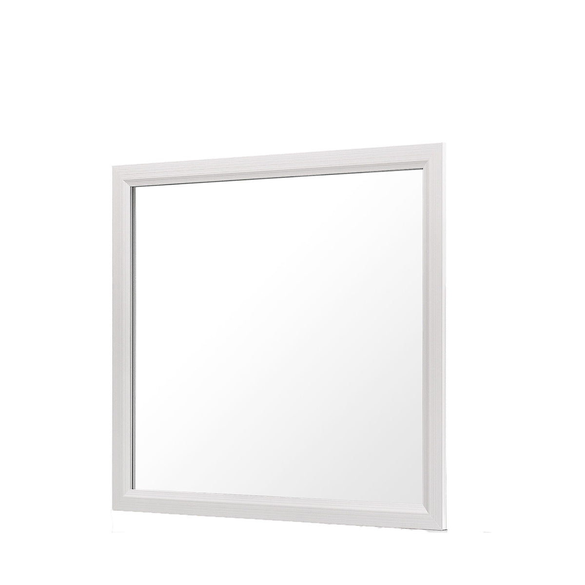 Mirage Mirror with Wood Trim - Dark Gray or White