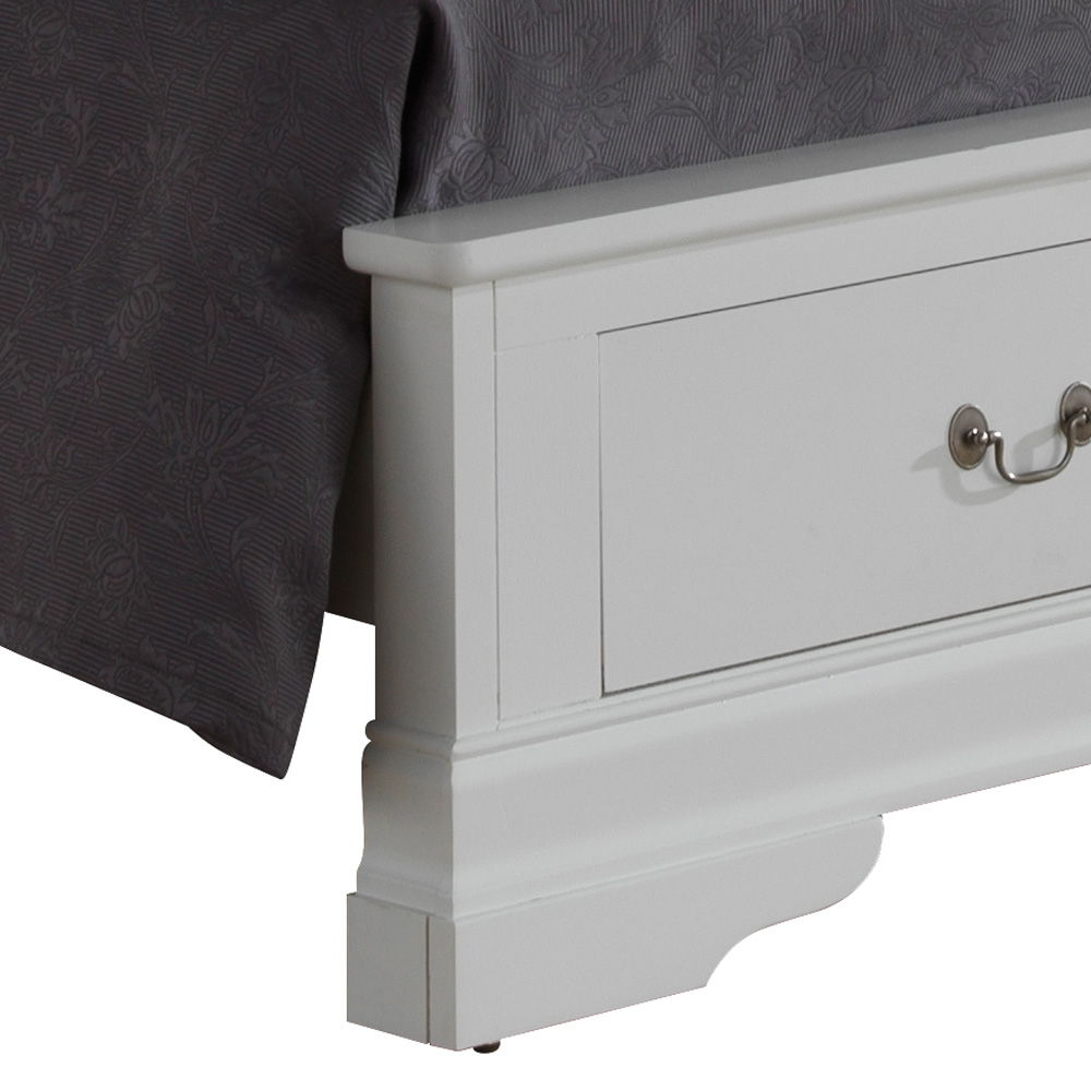 Upholstered Panel Sleigh Storage Bed with Dove Tail Drawers - Multiple Colors