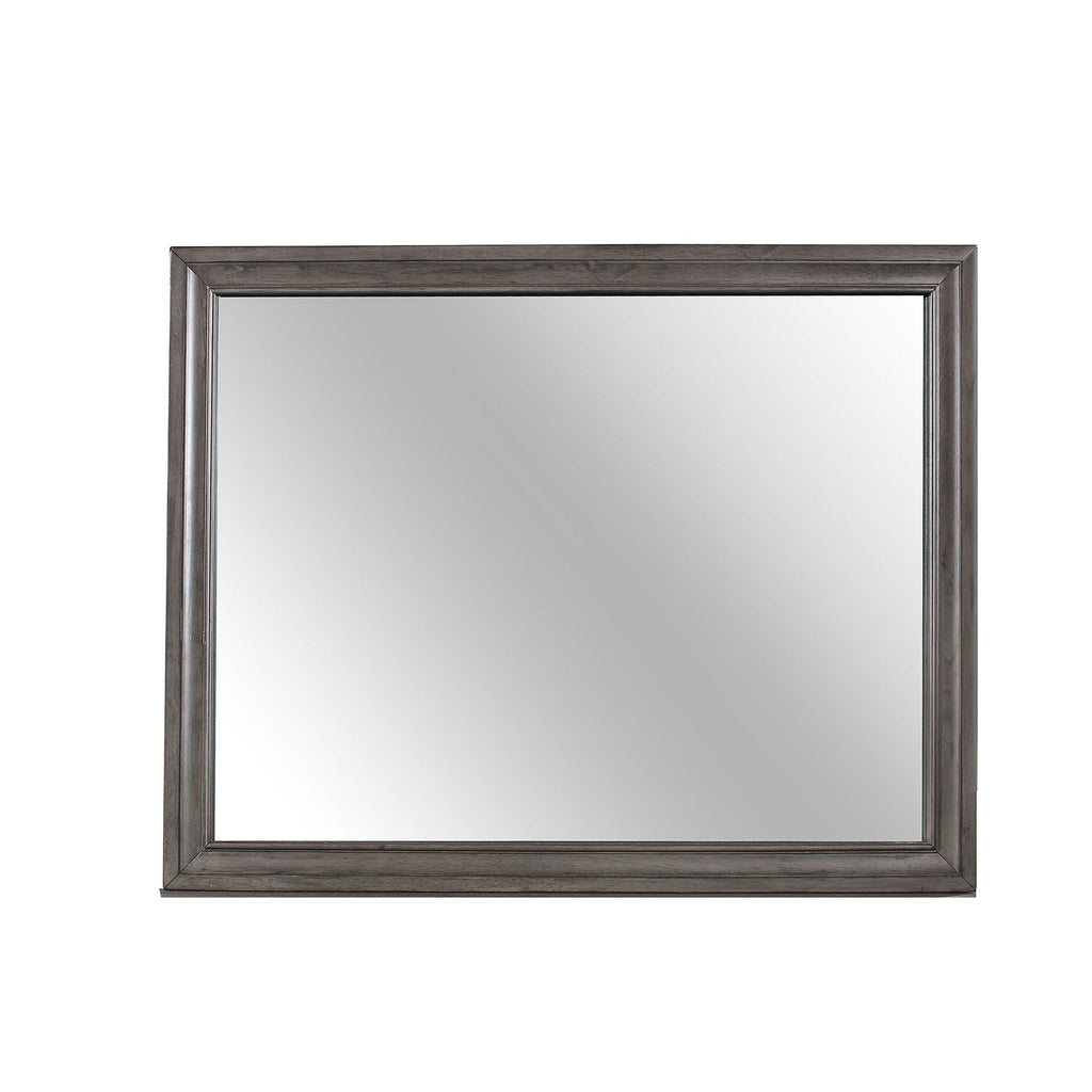 Gray Sparkle Mirror with Beveled Glass - Ryder