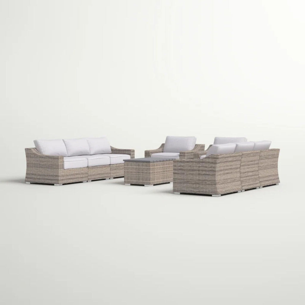 Stylish Sofa Seating Group With Cushions - Multiple Set Options, Dark Gray, Gray, or Dark Brown