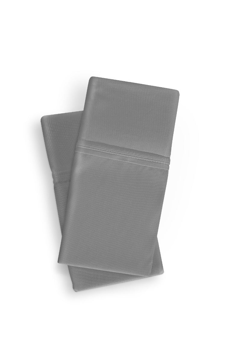 Dri-Tec Queen Pillowcase Set with Moisture Wicking - Grey