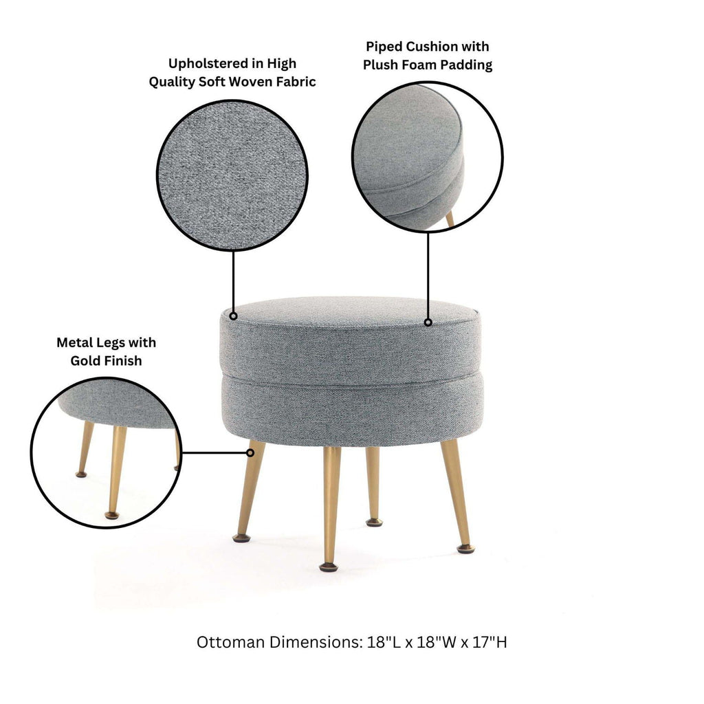 Bailey Upholstered Accent Ottoman