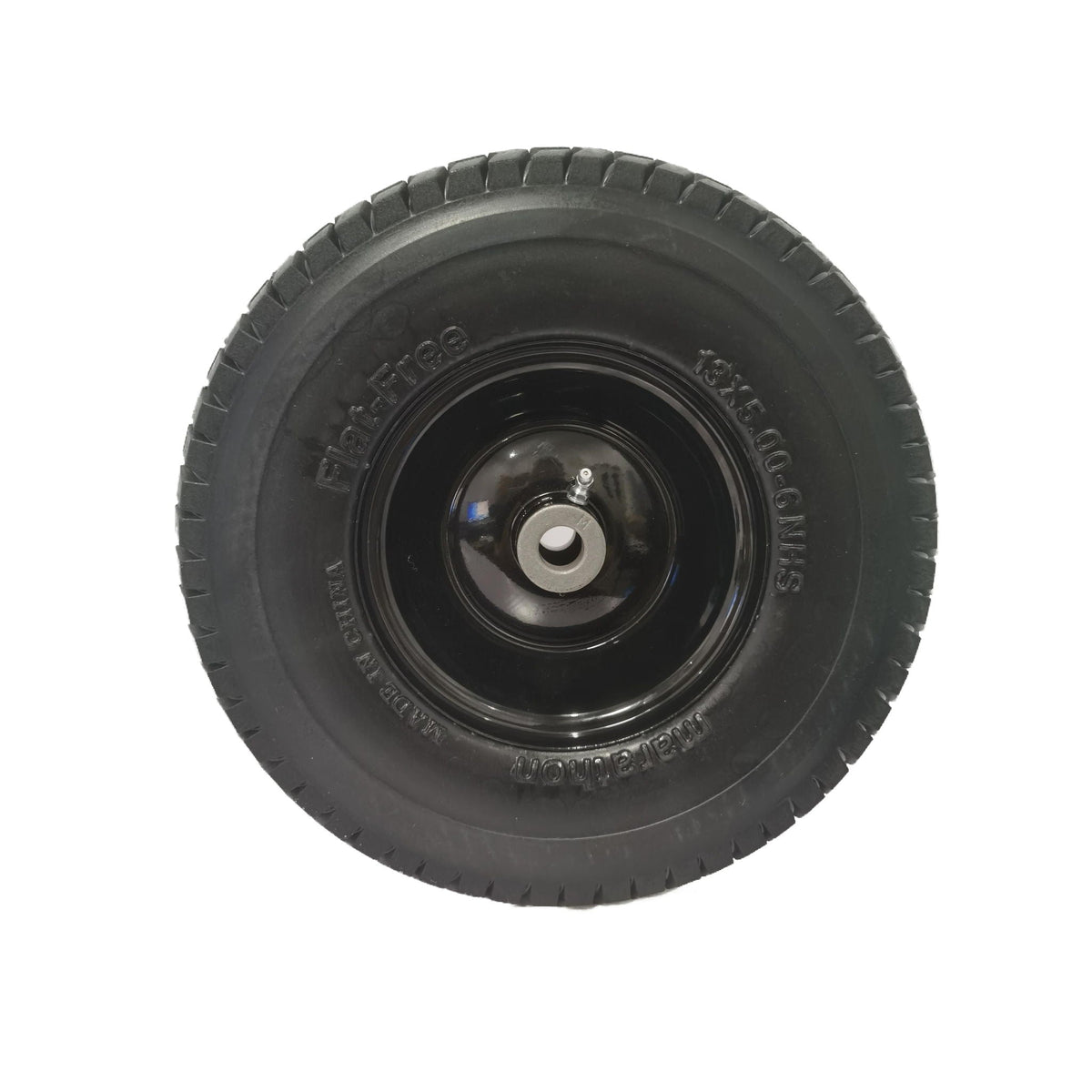 Flat Free Tire and Wheel Assembly with 3" Hub - Black