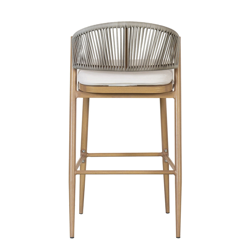 Outdoor Bar Height Metal Frame Counter Stools