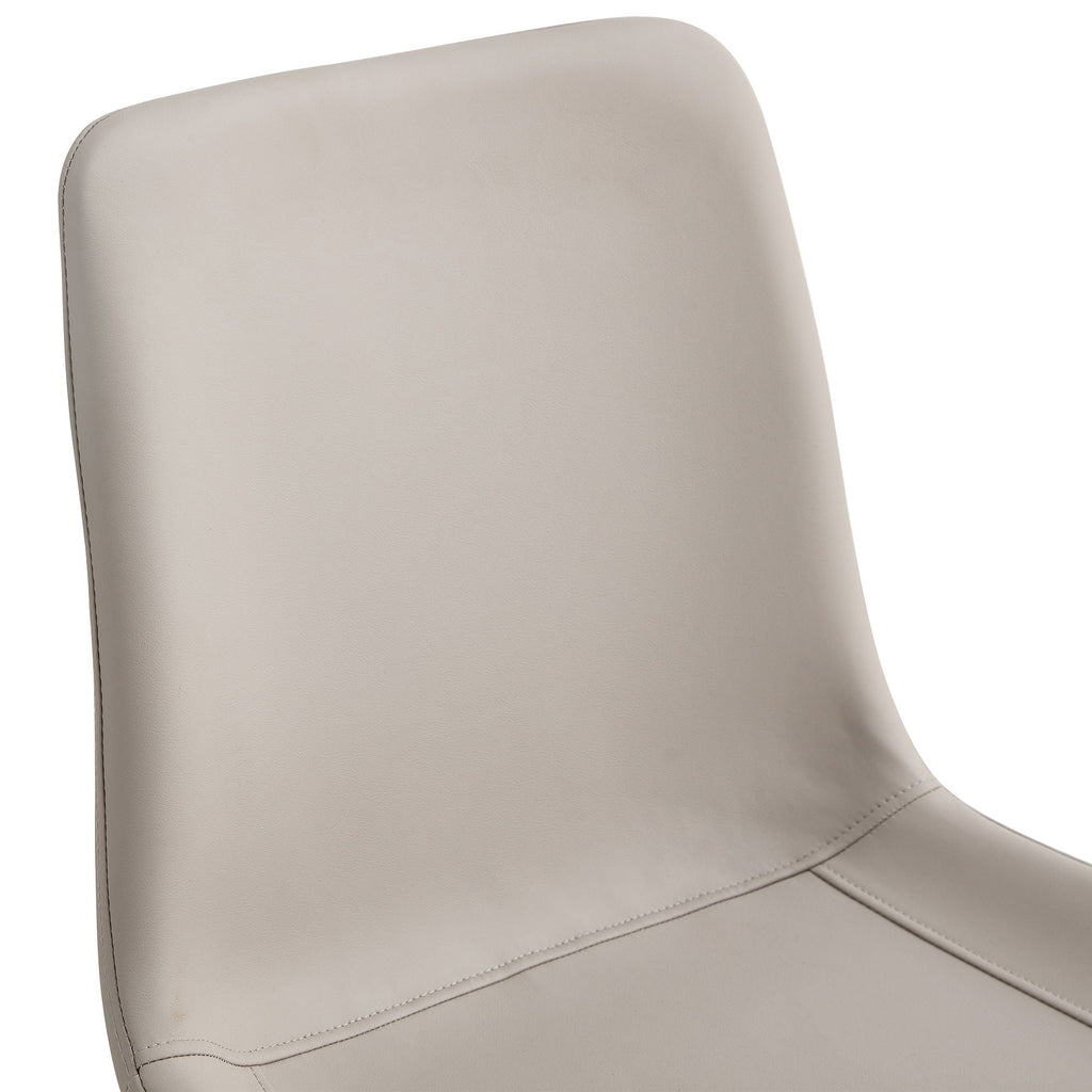 Modern Medieval Cushioned Chairs with Suede Backrest - Pearl Silver, White, or Gray