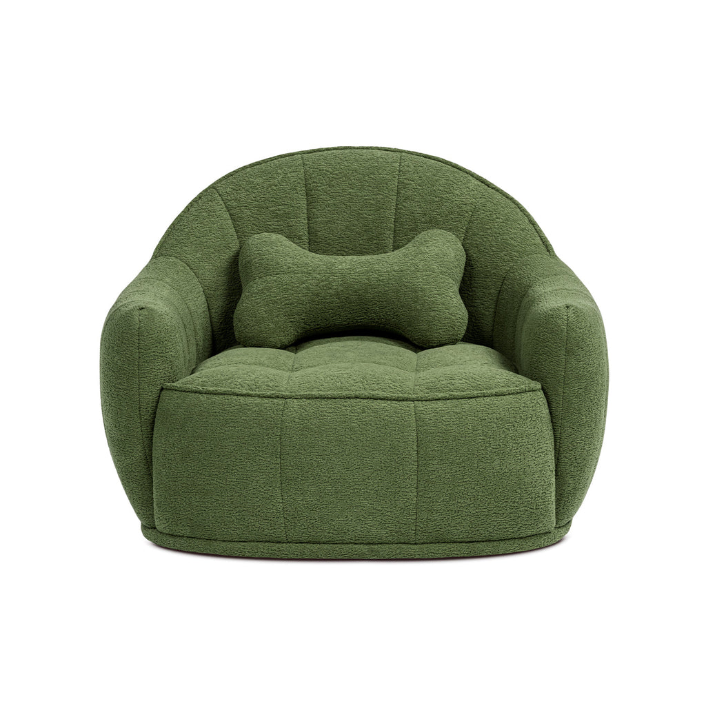 Louie 30.5" Dog Sofa Bed with Raised Armrests - Moss
