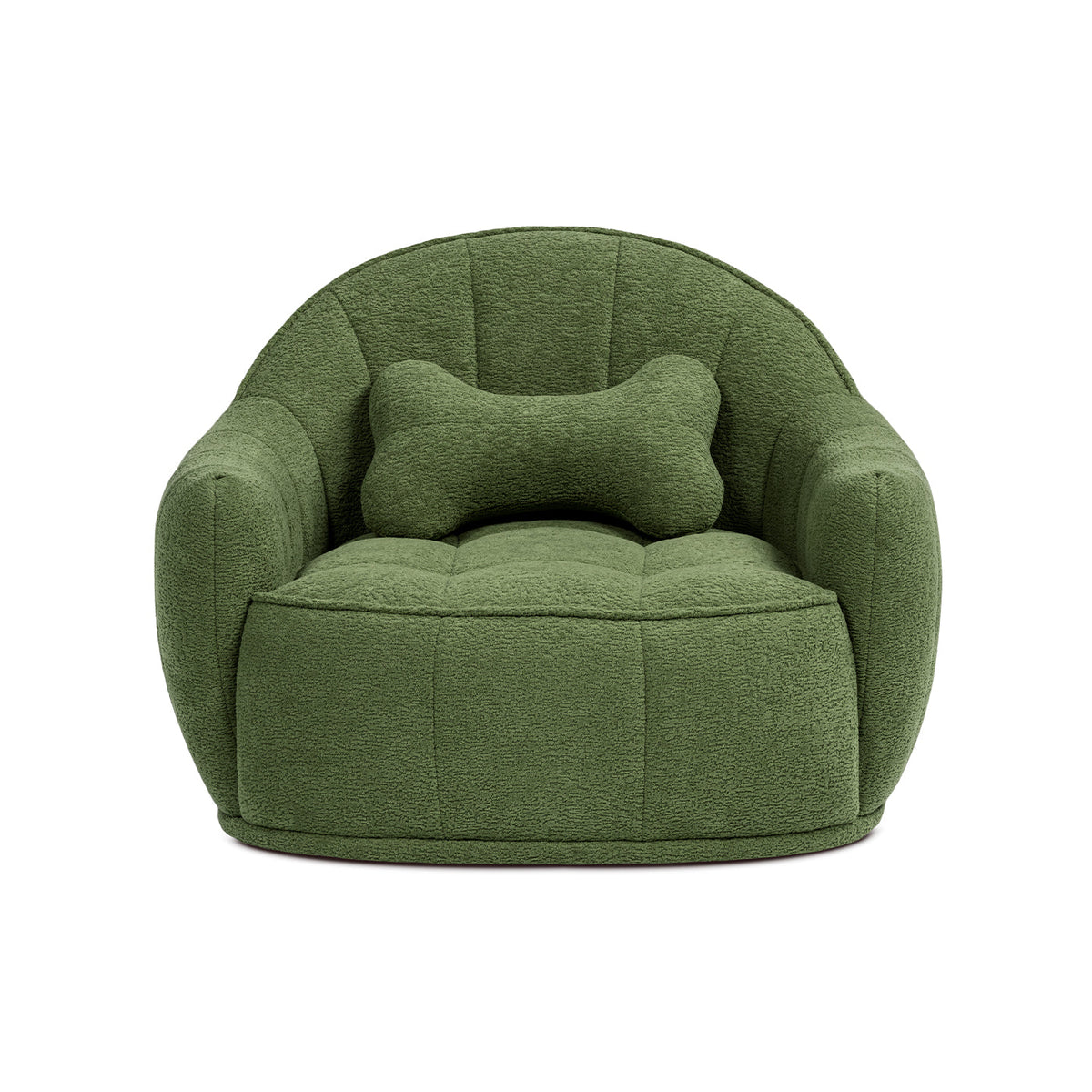 Louie 30.5" Dog Sofa Bed with Raised Armrests - Moss