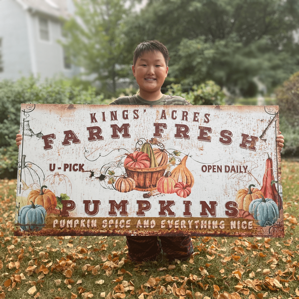 Farm Fresh Pumpkins Sign